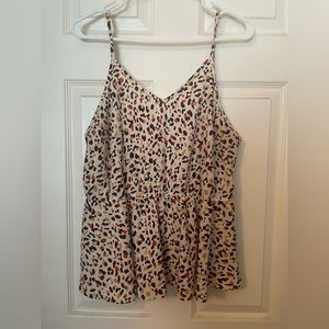 Leopard Flowy Top